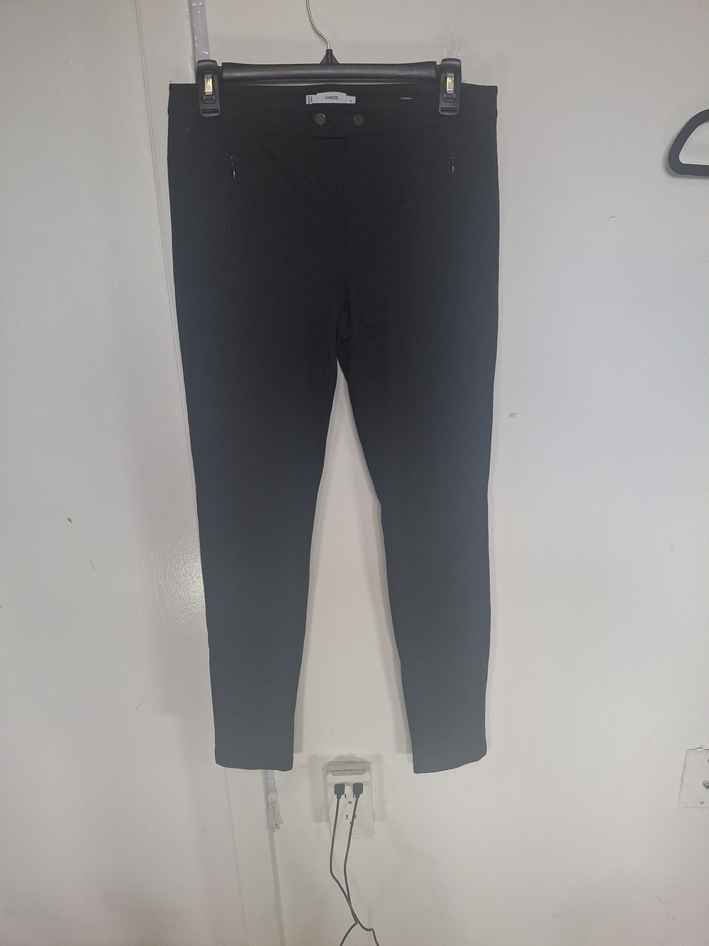 Vince Black Slim Ponte Leggings Pants